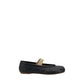 Black Calf Leather Bos Taurus Ballet Flats
