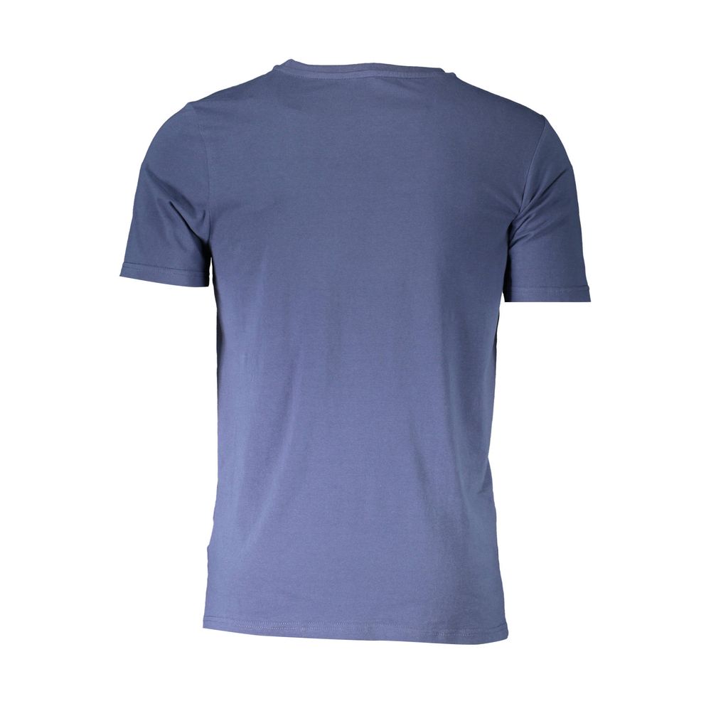 Blu Cotton Men T-Shirt