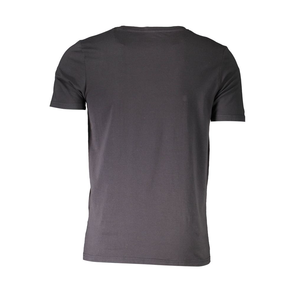 Black Cotton Men's T-Shirt