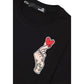 Black Cotton T-Shirt