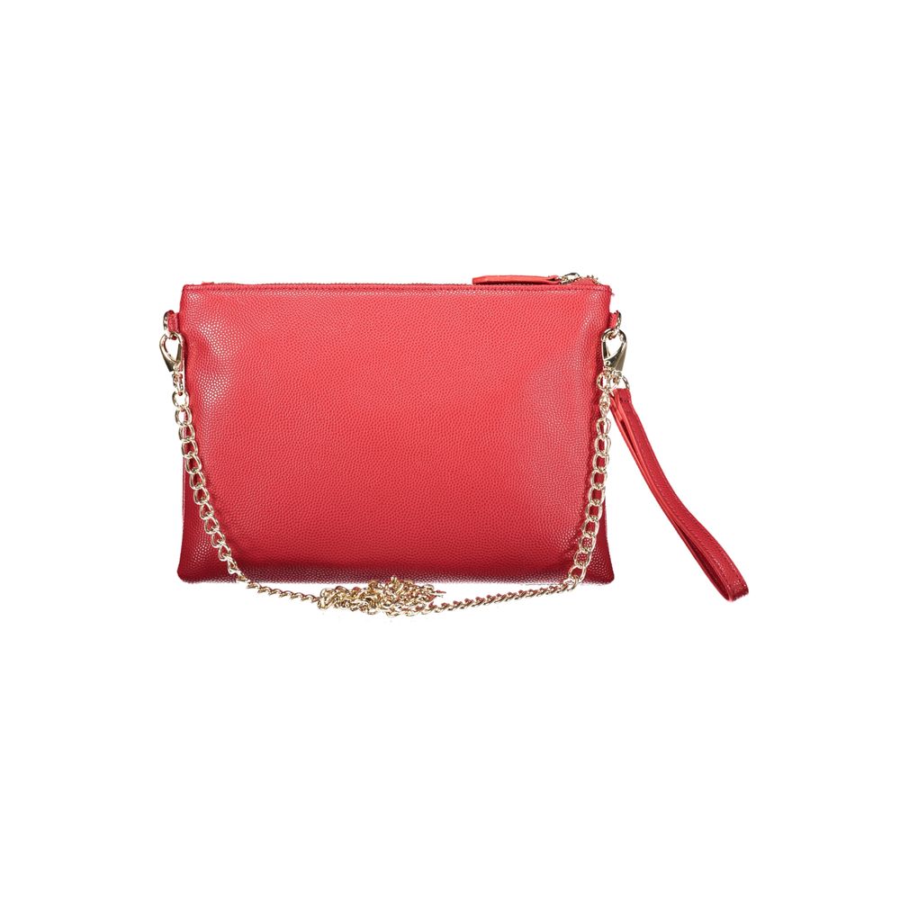 Rosso Polyurethane Women Handbag