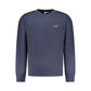 Blue Cotton Men Sweater