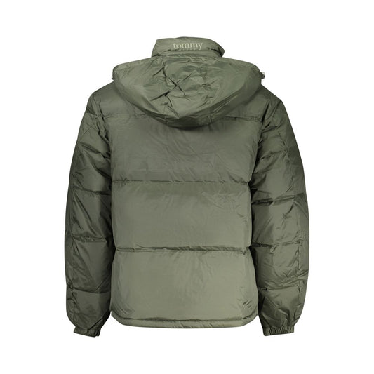 Green Polyester Men Jacket