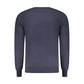 Blue Cotton Men Sweater