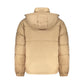 Beige Polyester Men Jacket