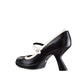 Black Calfskin High Heel Pumps