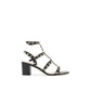 Black Calfskin Sandals