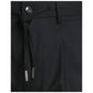 Black Elastane Casual Pants