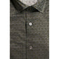 Green Cotton Men Shirt