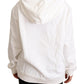 White L'Amore Hooded Pullover Sweater