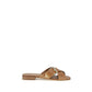 Brown Calf Leather Bos Taurus Flat Sandals