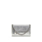 Silver Polyester Shoulder Bag