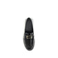 Black Calf Leather Bos Taurus Slip-On Loafers