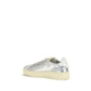 Silver Calf Leather Bos Taurus Low Top Sneakers