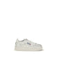White Calf Leather Bos Taurus Low Top Sneakers