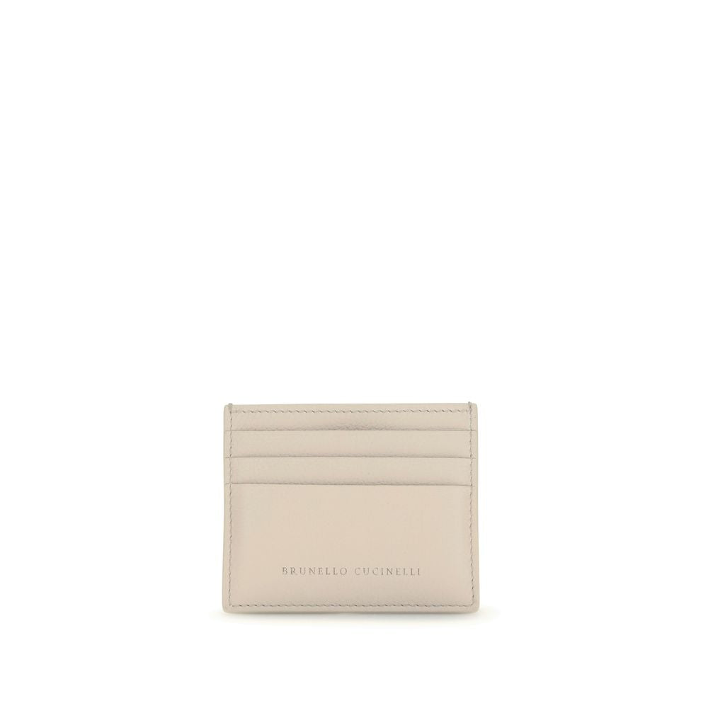 Beige Calf Leather Bos Taurus Wallet