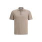 Beige Cotton Polo Shirt