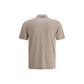 Beige Cotton Polo Shirt