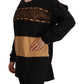 Multicolor Long Sleeves Round Neck Pullover Sweater