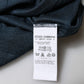 Dark Blue Silk Crew Neck Short Sleeve T-shirt