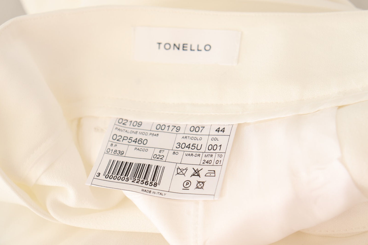 White High Waist Pleated Straight Formal Trouser Pants