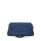 Blue Cotton Handbag