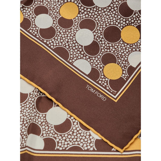 Brown Silk Pocket Square