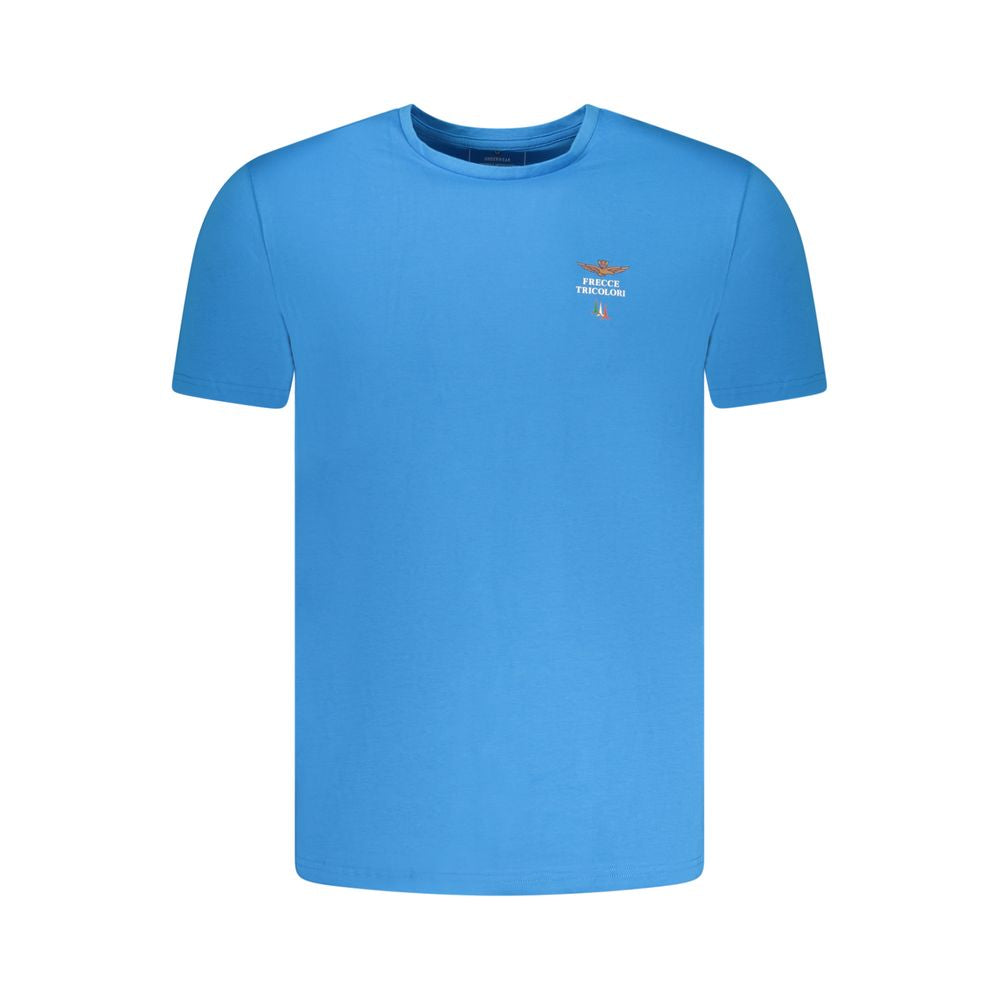 Blue Cotton Men Underwear Shirt