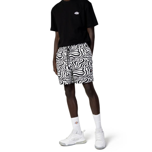 Black And White Recycled Polyester Bermuda Shorts