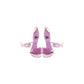 Purple Leather High Heel Pumps