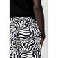 Black And White Recycled Polyester Bermuda Shorts
