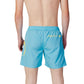 Blue Polyester Swim Shorts