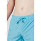 Blue Polyester Swim Shorts