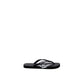 Black And White Rubber Flip-Flop Sandals