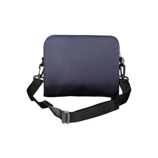 Blue Polyamide Handbag