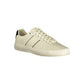 White Polyester Men Sneaker