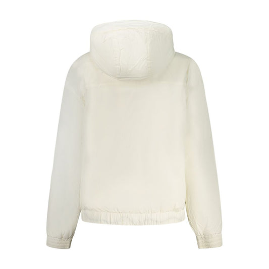 White Polyamide Women's Jacket