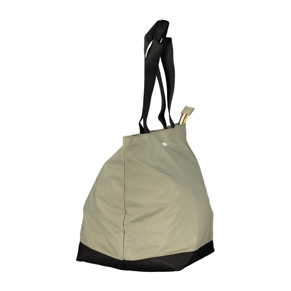 Gray Polyester Women Handbag