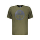 Green Cotton Men T-Shirt