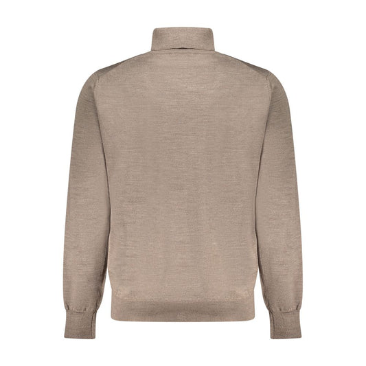 Brown Wool Men Sweater