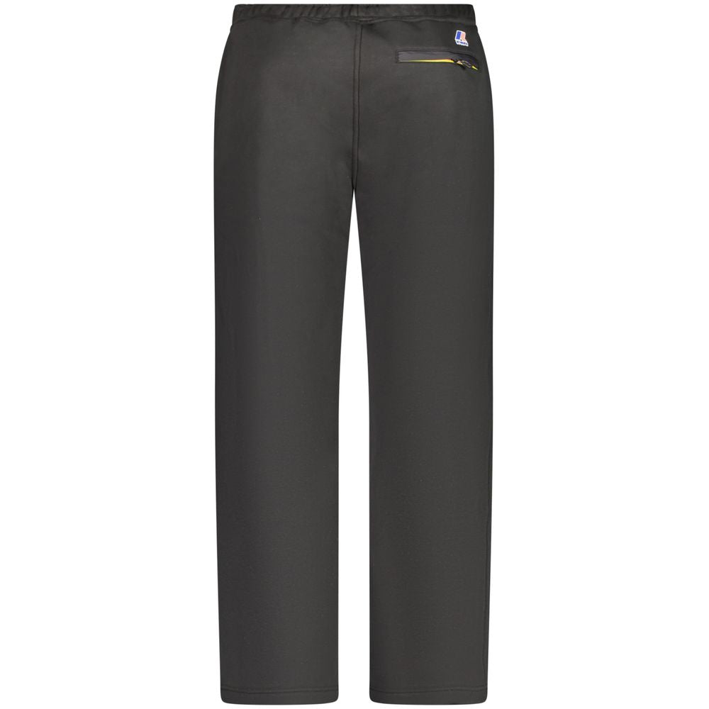 Black Cotton Men's Sports Trouser