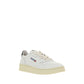 White Calf Leather Bos Taurus Sneakers