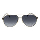 Gold Acetate & Metal Sunglasses