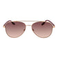 Rose Gold Rubber Sunglasses
