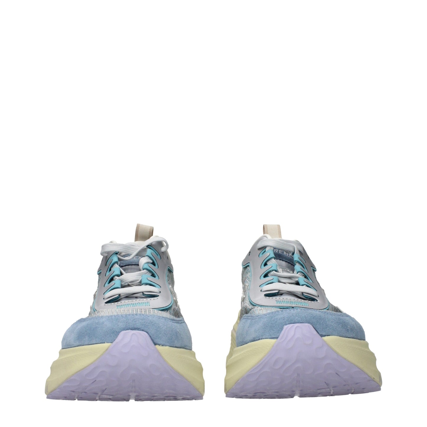 Light Blue Fabric Sneakers