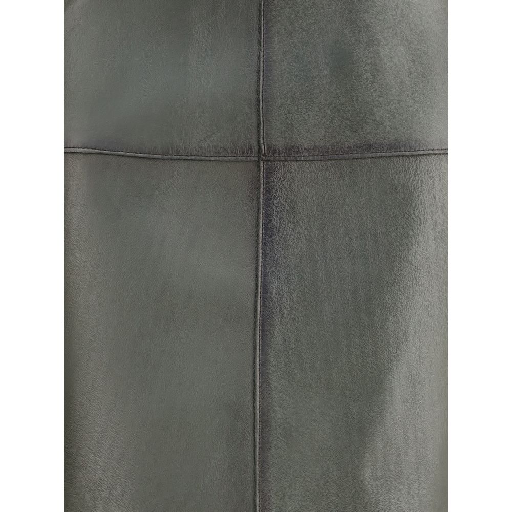 Green Lamb Ovis Aries Aries Midi Skirt