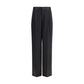 Black Silk Casual Pants