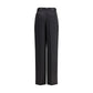 Black Silk Casual Pants