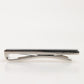Silver Tone Brass Logo Branded Men Accessory Tie Clip Bar