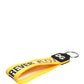 Multicolor Logo Polyester Brass Holder Keychain Keyring